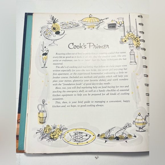 Vtg 1964 Betty Crocker's New Dinner for 2 Two Cookbook 1st Ed 1st Print Spiral - Picture 5 of 6